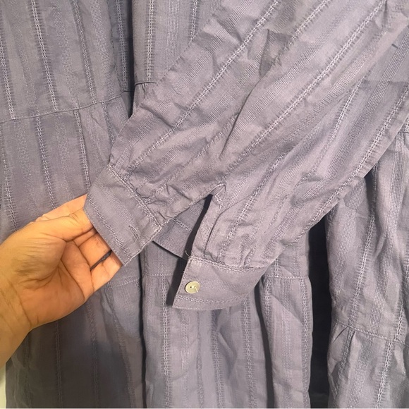 J.Jill blouse tiered blue top Xl - Picture 7 of 7